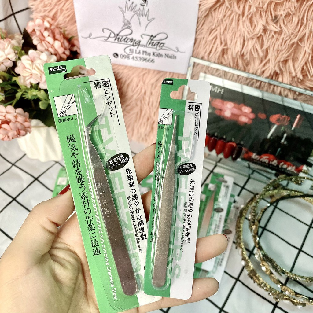 Nhíp gắp đá đầu thẳng và cong