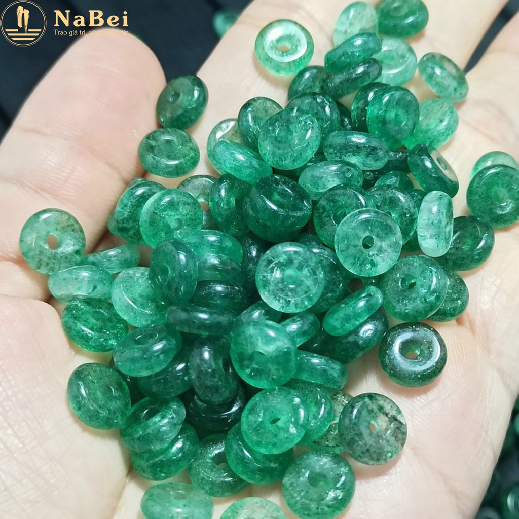 Charm Đồng Điếu Thạch Anh Dâu Tự Nhiên Mix Vòng Tay Cho Nam Nữ NB101 - Phong Thuỷ NaBei Store