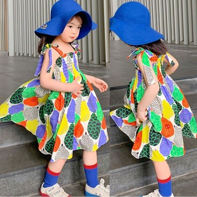 Đầm Yếm Màu Sắc Xinh Xắn Thời Trang Mùa Hè Cho Bé Gái