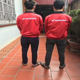 {Khuyến Mãi}. Áo Gió Honda 2 Mặt Đỏ Đen Cao Cấp