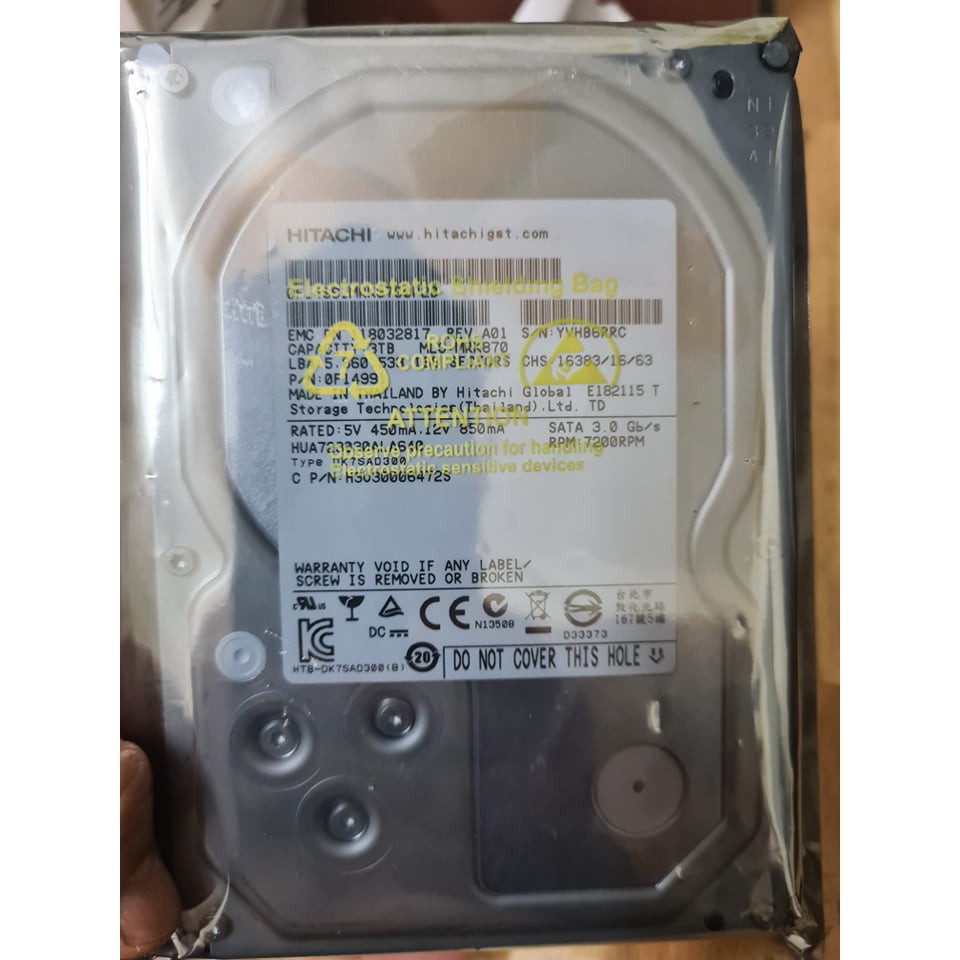 Ổ CỨNG HDD 3TB bh 12 tháng