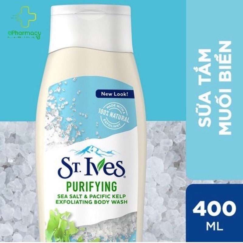 Sữa Tắm St.Ives Tẩy Tế Bào Chết Dịu Nhẹ Dưỡng Da 400ml