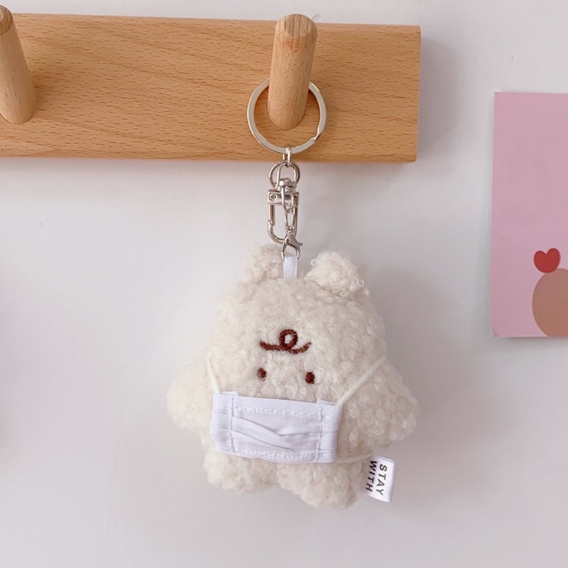 Móc khoá gấu mặt giận đáng yêu.Móc túi hay balo đẹp