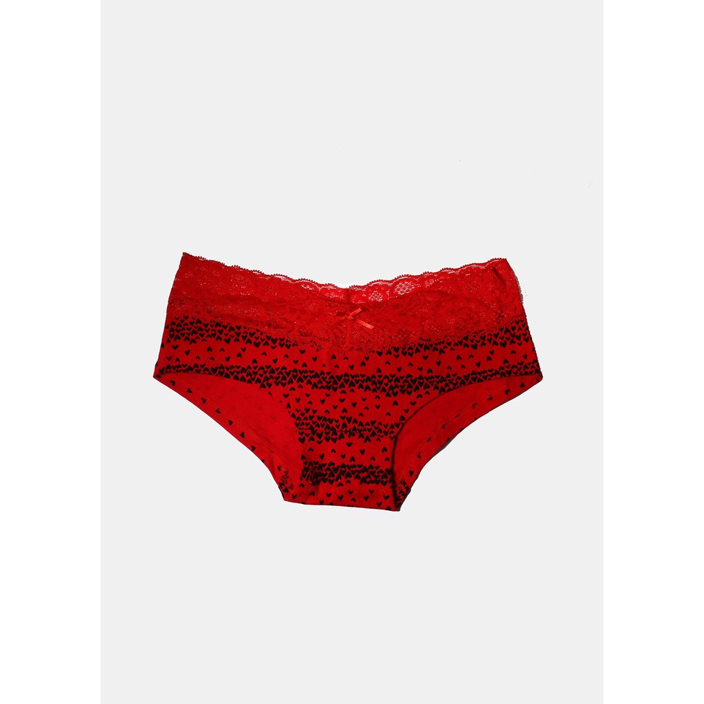 QUẦN CHIP SHOP MISS A Lace Trim Hearts Panty