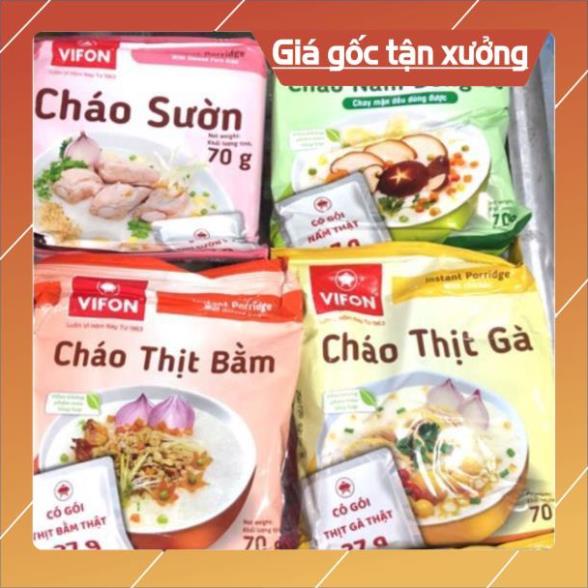 [ICLN9 giảm 5K cho đơn hàng 50k]  combo 3 gói Cháo Thịt Vifon Có Gói Thịt Thật 70g