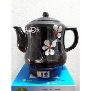 Ấm sắc thuốc tự động -thông minh,an toàn,chất liệu gốm sứ bát tràng,dung tích 3,2 lit-siêu nấu thuốc