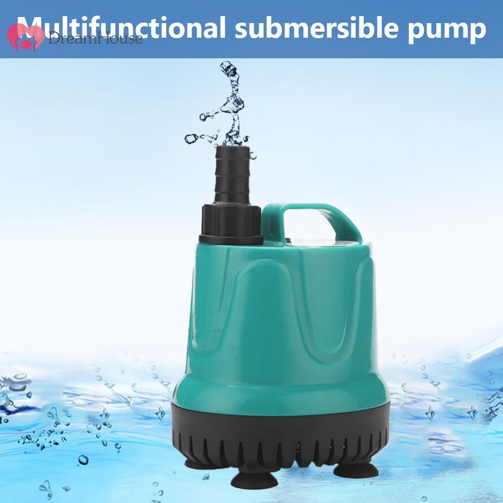 ☀220V 240V Fish Tank Submersible Water Pump Silent Filter Suction Feces Pump