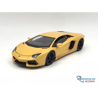 Xe Mô Hình Lamborghini Aventador Lp700-4 1:24 Welly ( Vàng )