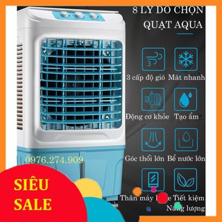 [Freeships-tặng 02 viên đá khô-tặng 01 điều khiển] Máy làm mát AQUA công nghệ Nhật Bản-công suất 130W-Q=6000m3/h