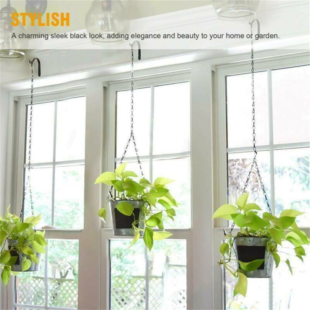 Bộ 4/8 Móc Treo Chậu Cây Cảnh Gắn Tường Trang Trí Sân Vườn