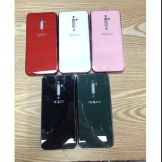 Ốp Oppo Reno2F viền dẻo xi màu,lưng bóng kính màu