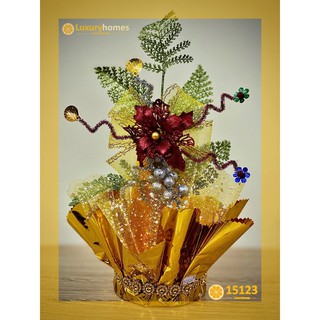 Oản nghệ thuật hoa kim tuyến - Mẫu 15121 | LU