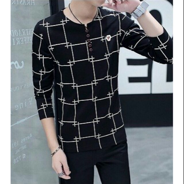 ÁO THUN COTTON NAM TAY DÀI | BigBuy360 - bigbuy360.vn