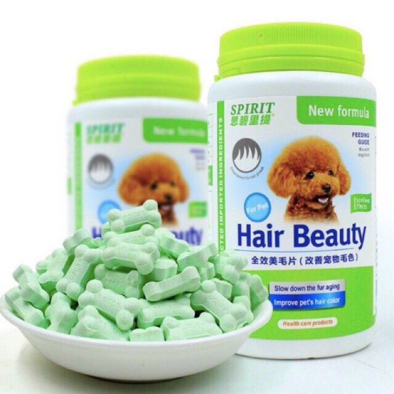 Canxi Cho Chó Mèo, Vitamin, Khoáng Chất, Dưỡng Lông Dạng Viên Nén, Hãng Spirit
