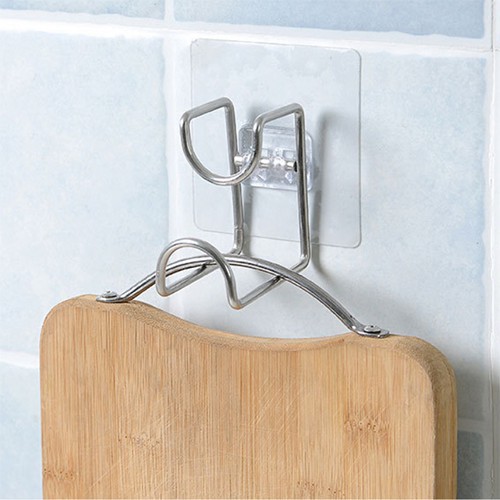Móc Inox Dán Tường Treo Thau Chậu, Khăn, Quần Áo/ Giá Gắn Tường Treo Đồ Nhà Bếp, Nhà Tắm Chịu Lực Siêu Chắc, Siêu Bền