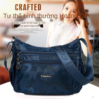 ☏Túi nylon nữ mới messenger không thấm nước vải Oxford ba lô chéo đeo vai ví kinh doanh