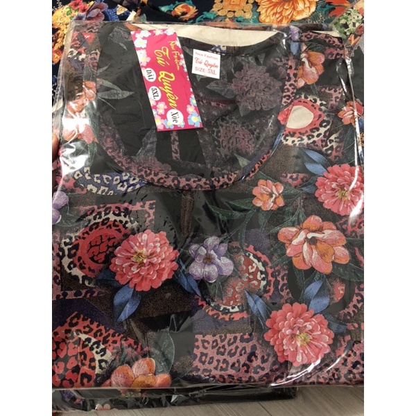 Đồ bộ tole lanh ống rộng trung niên