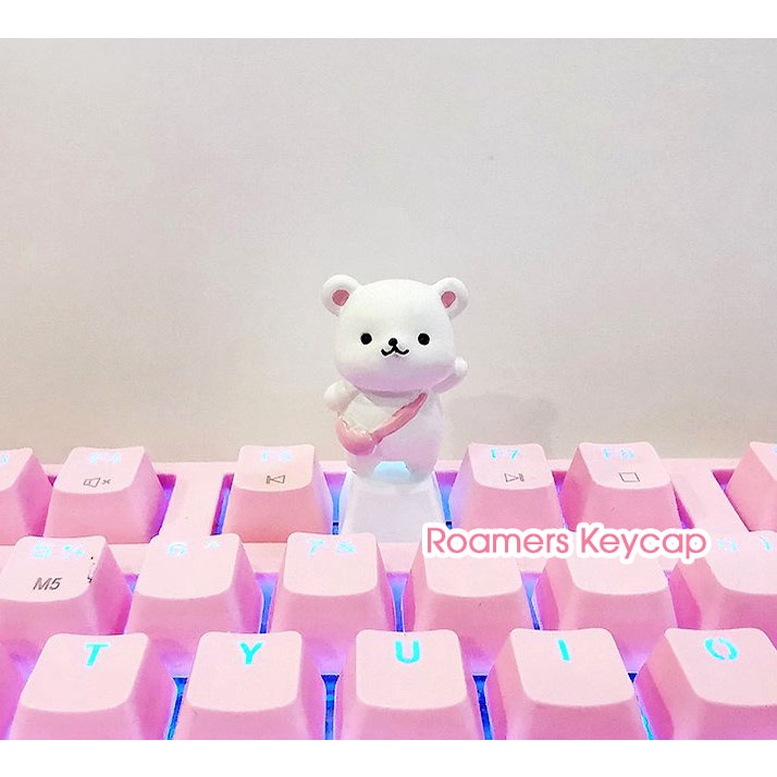 Keycap lẻ ABS PBT gấu mèo thỏ khủng long dễ thương (0041_CH)