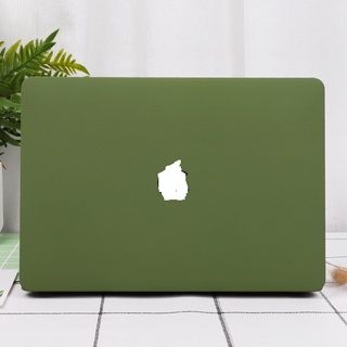 Ốp Mácbook màu Xanh rêu đủ dòng (Tặng kèm nút chống bụi và bộ chống gãy sạc)
