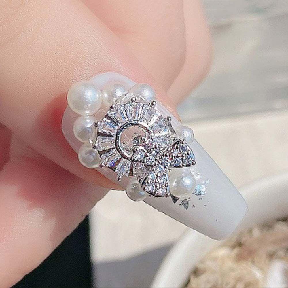 Hộp Phụ Kiện Trang Trí Móng Nghệ Thuật DIY Hình Chú Gấu Và Chìa Khóa