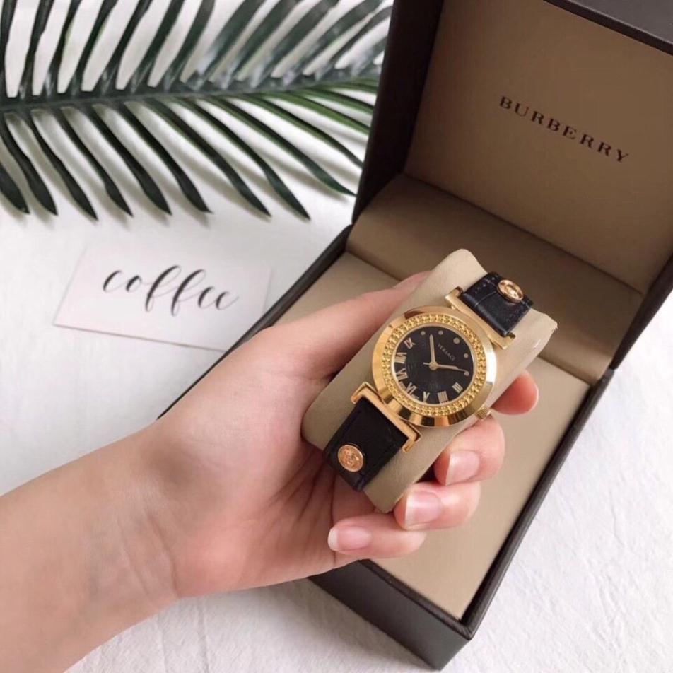Đồng hồ nữ Versace dây da đính cúc mã Vs1893 tinh tế sang trọng lôi cuốn