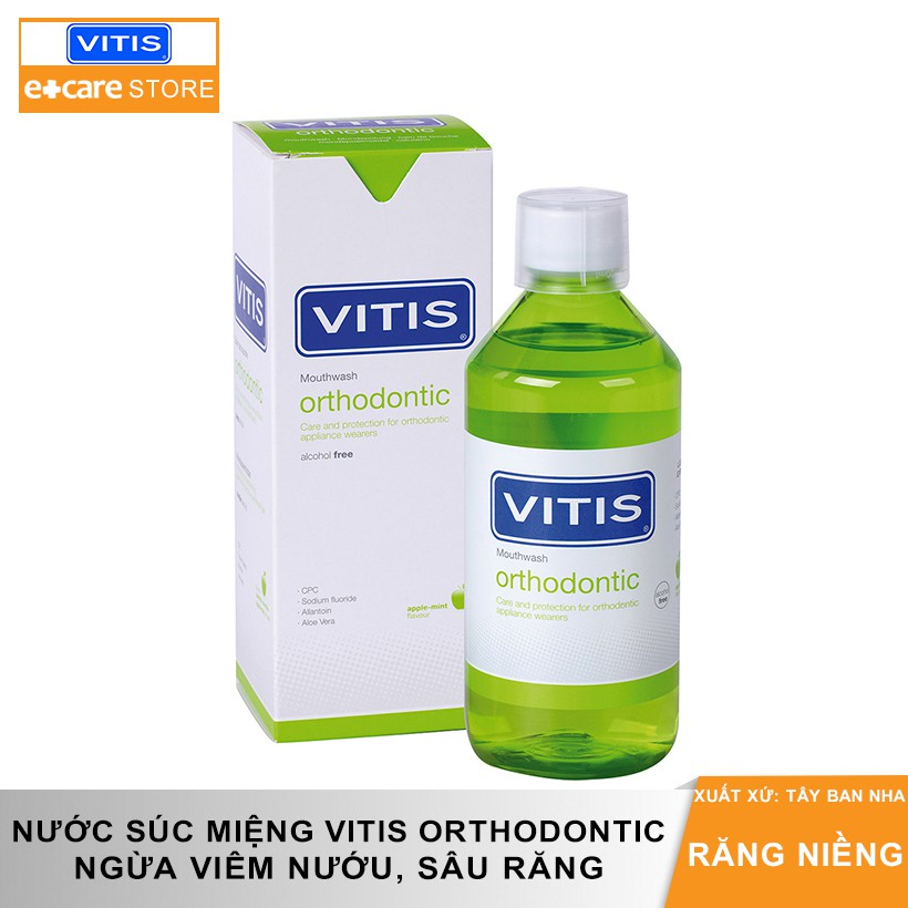 Nước súc miệng Vitis Orthodontic cho răng niềng 500ml