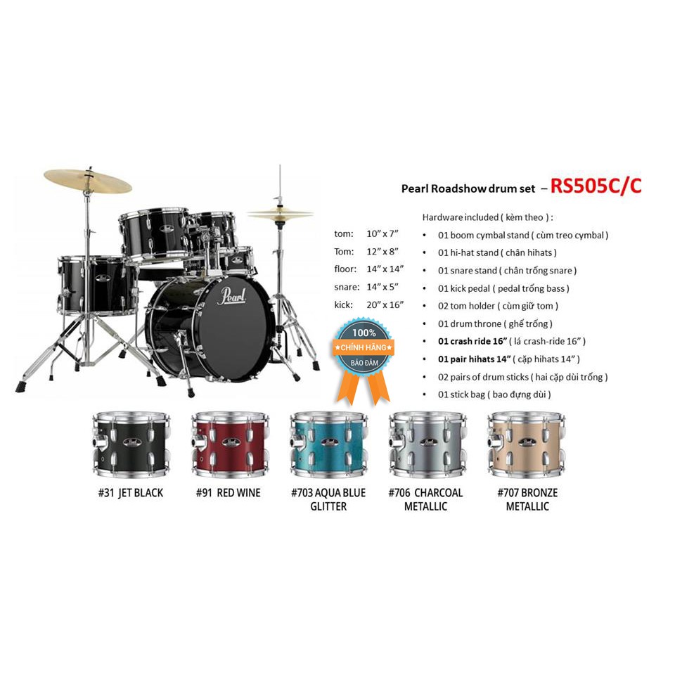 Trống Jazz Pearl RoadShow