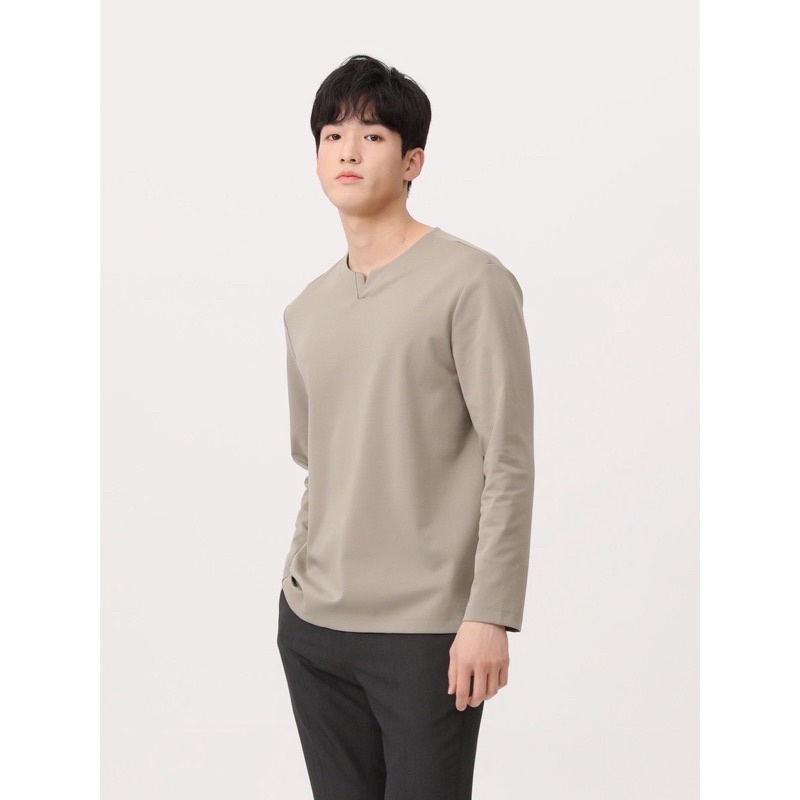 Áo Nam Xuất Hàn Tay Dài Mind Birdge Cổ V Lỗi Dơ - Size 105 - 3032
