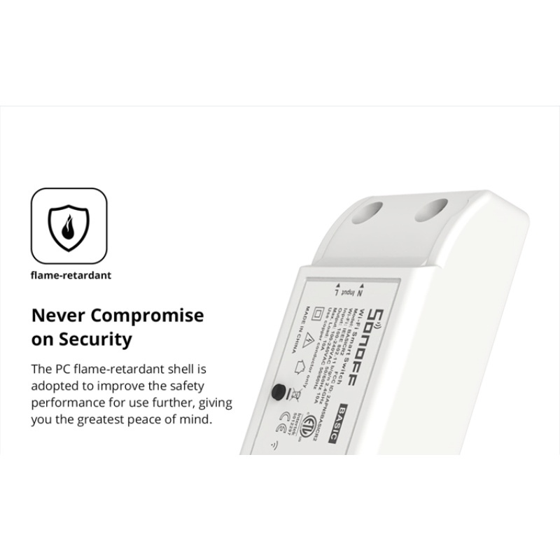 Sonoff Cơ Bản R2 10A Wifi EweLink điều khiển không dây thông minh Key