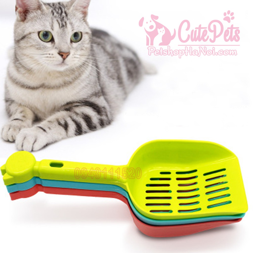 [Mã 159FMCGSALE giảm 8% đơn 500K] Xẻng xúc cát vệ sinh cho mèo - CutePets Phụ kiện thú cưng Pet Shop Hà Nội