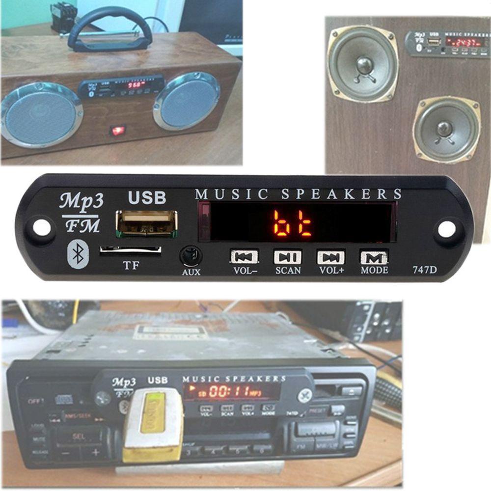 Bảng Mạch Giải Mã Âm Thanh MP3 FM / USB / AUX Bluetooth Cho Xe Hơi