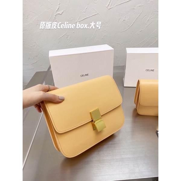 Túi xách ce.line khoá bấm chất da thật hàng ordee