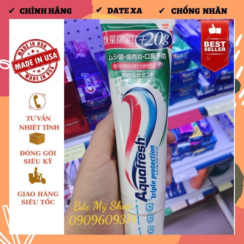 Kem đánh răng Aquafresh Nhật 160g