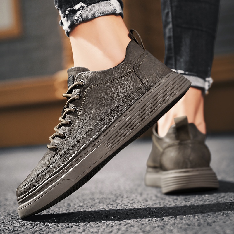 Giày thể thao bằng da phong cách năng động cho nam