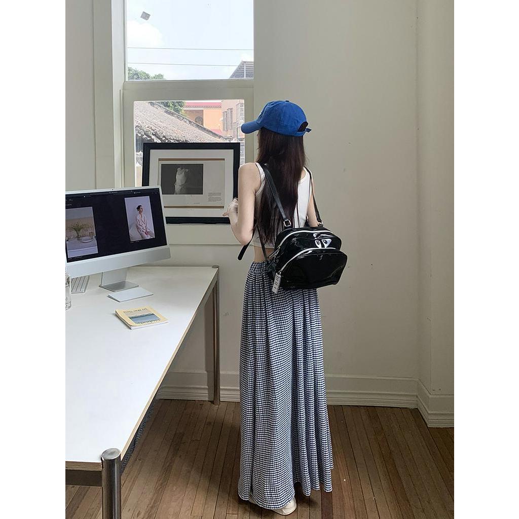 Chân Váy Dài Xếp Li Lưng Cao Co Giãn Thời Trang Dành Cho Nữ