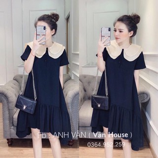 -váy đuôi cá cổ sen - mã t10- ảnh thật-hàng thật