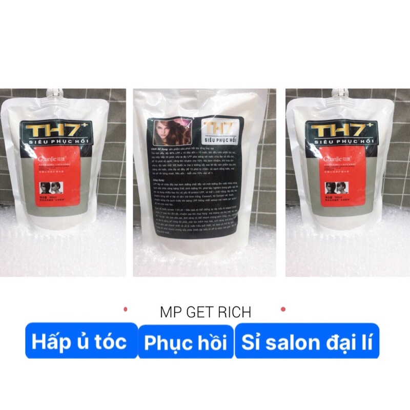 Hấp TH7 phục hồi chuyên sâu cao cấp chuyên phục hồi tóc nát tóc hư tổn.