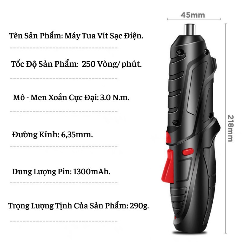 Máy Khoan Cầm Tay Máy Khoan Pin Bắt Vít Khoan Tường Tiện Lợi Moda.H