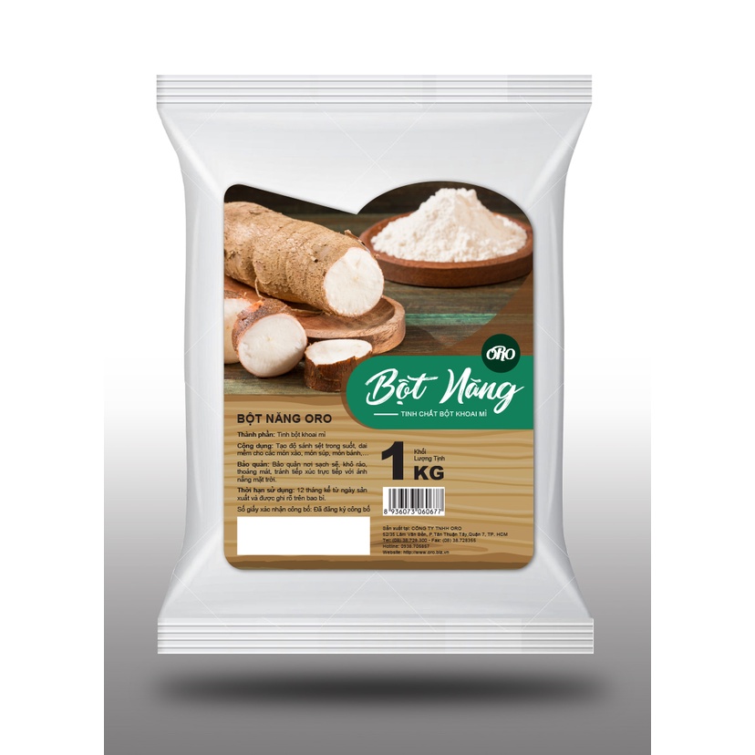 [NẤU ĂN - LÀM BÁNH] Bột năng cao cấp đa năng ORO - 1KG