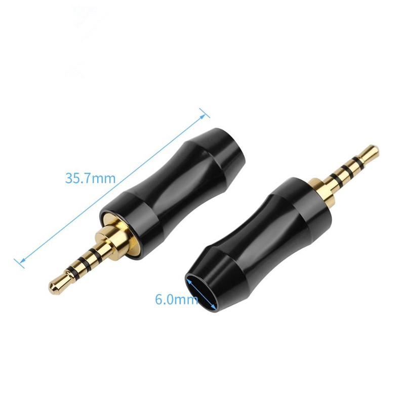 Đầu Nối Âm Thanh 3.5mm / 2.5mm / 4.4mm Bằng Hợp Kim Nhôm Mạ Vàng