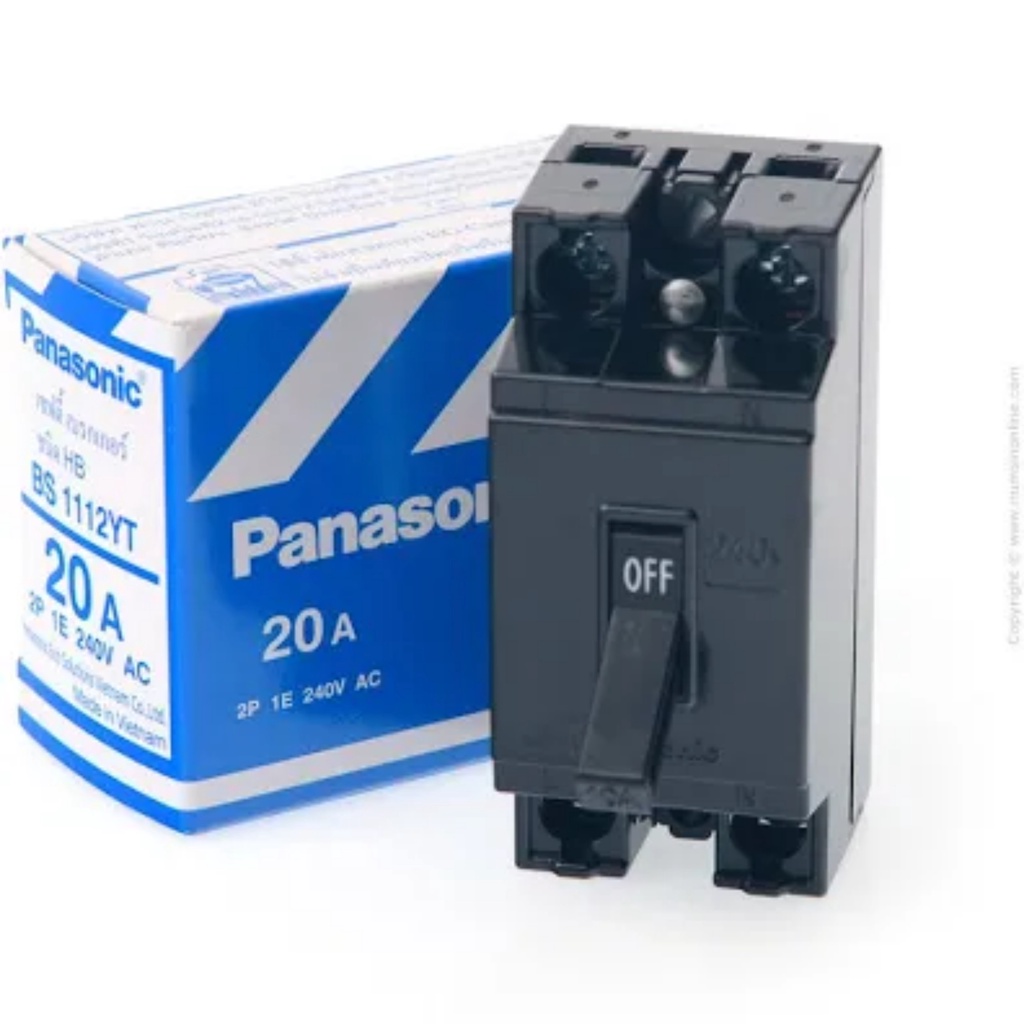 CB Cóc Panasonic, Cầu Dao Aptomat 2 Cực 10A - 15A - 20A - 30A - 40A Chính Hãng