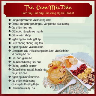 [Combo 5 gói dùng thử] Trà hoa quả mix 1 gói nhỏ