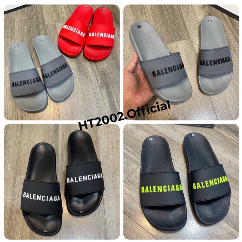 Dép quai ngang balenciaga Full Size Unisex hàng cao cấp đế có chữ chống trơn trượt, chống nước.