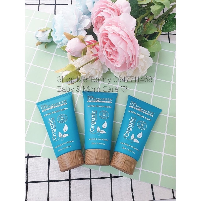 Dầu bôi ấm ngực Vicks Baby Balsam (50g)/Little Innoscents Organic (75ml), Úc chống cảm cho trẻ từ 3 tháng tuổi