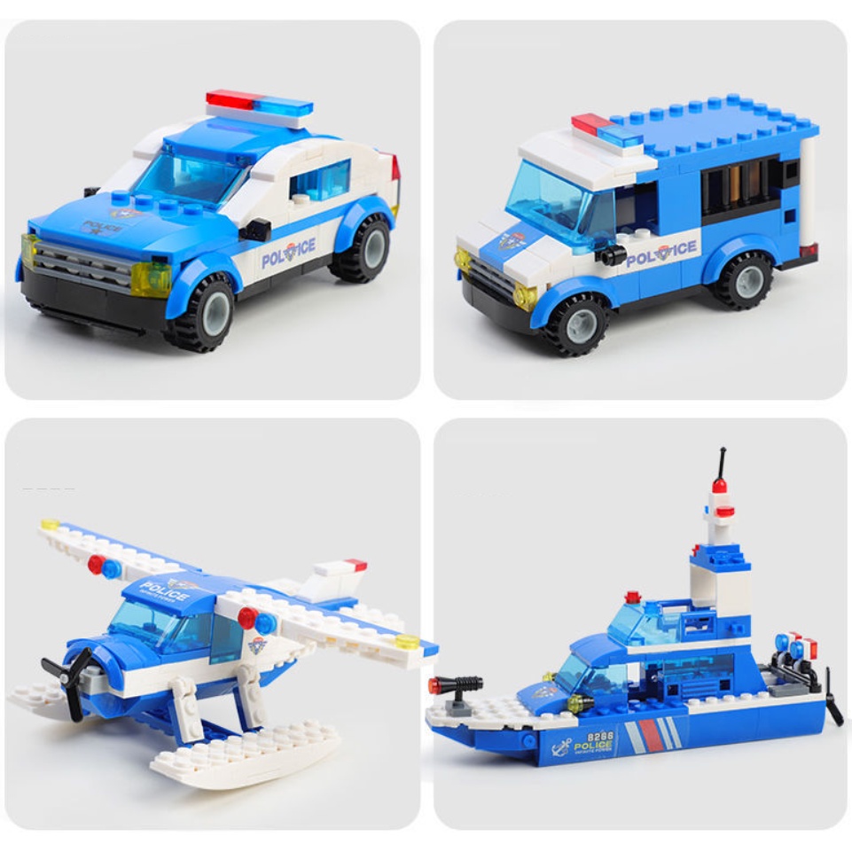 LEGO OTO 1115 Mảnh - 25 Tạo Hình - Bộ Đồ Chơi Lắp Ghép Lego Cảnh Sát