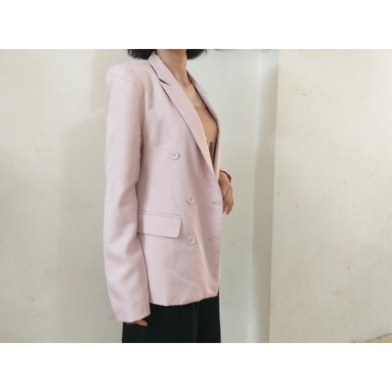 Áo vest blazer hồng size S, M