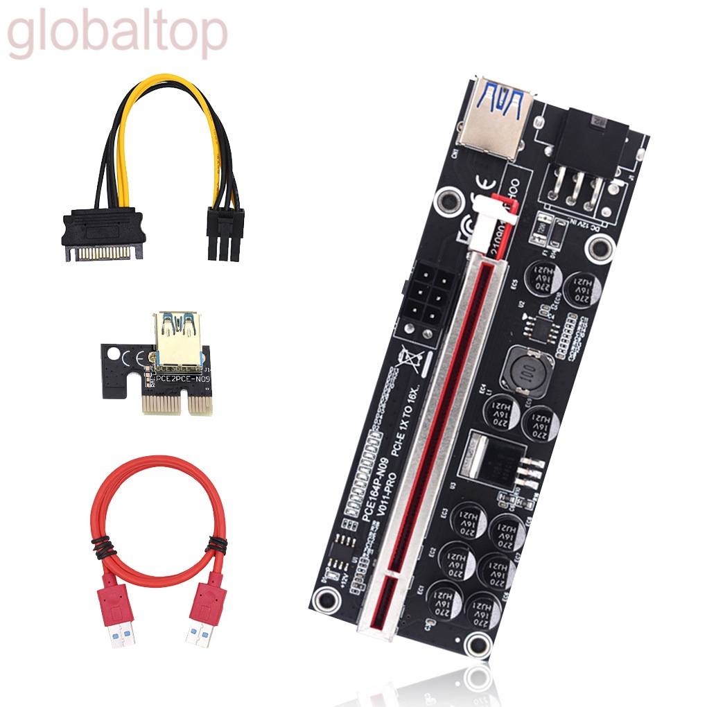 Bảng mạch chủ PCI-E 10 tụ điện PCI-Express mở rộng với cáp USB 3.0