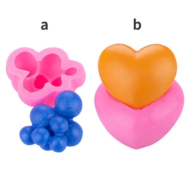 Khuôn Silicone Làm Bánh Hình Đám Mây / Trái Tim / Đám Mây