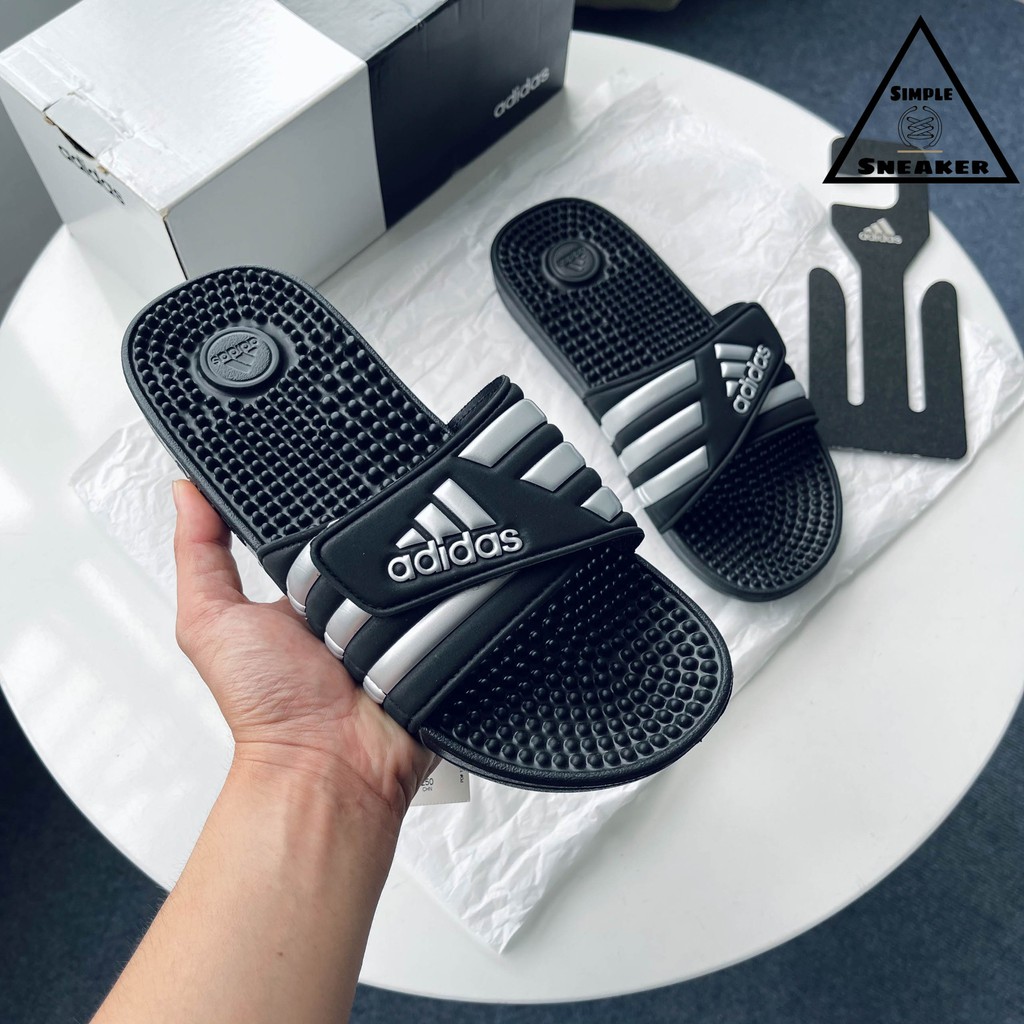 Dép Adidas Adissage Chính Hãng 🔴SIMPLE SNEAKER🔴 Adidas Adissage Slides Dép Quai Ngang Dán Massage Chân Thư Giản G28843