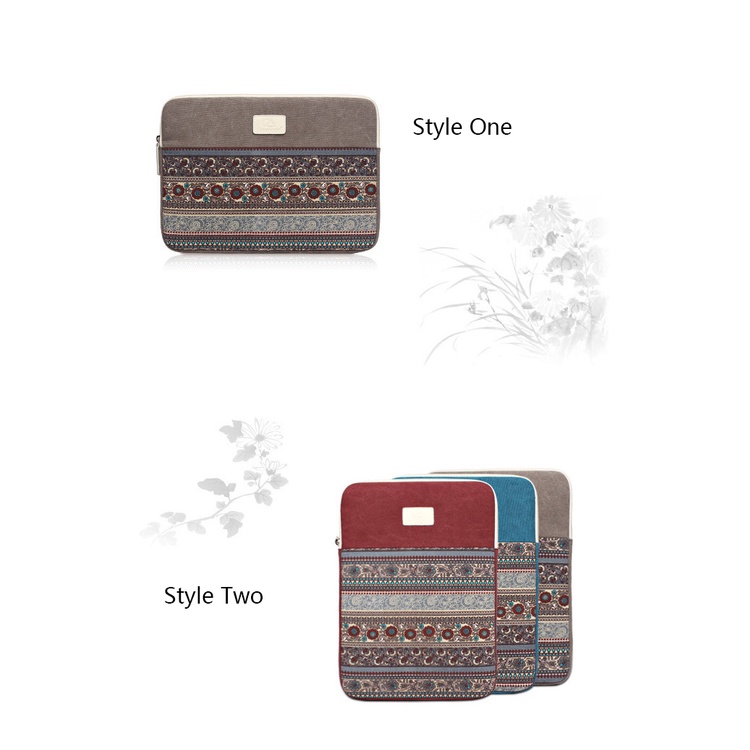 Túi Đựng Laptop Vải Canvas Thời Trang Cho book Air Pro Retina 11 13 14 15 Lenovo Asus HP